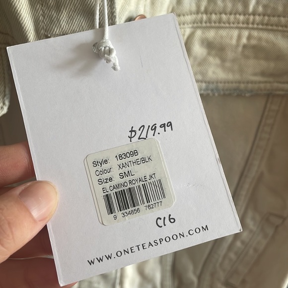 NWT: One Tea Spoon Jean Jacket - Picture 7 of 8